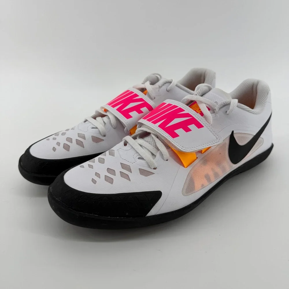 Nike Zoom SD 4 Throwing Shoes Mens 11.5 White Black Pink 685134-102 Track Field